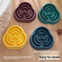Gamelle anti-étouffement pour chat et chien, forme nuage, antidérapante, en plastique, pour usage intérieur, pour chaton, chiot, petit et moyen.