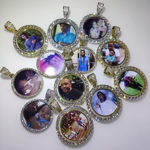 Custom <b>Iced</b> <b>Out</b> Memory Pendants Necklace Hip Hop Custom Photo Locket Picture Pendant Photo Pendant With Picture - Product Image 6