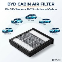 Filtre à air d'habitacle BYD pour ATTO 3 Yuan Plus Dolphin Seal Seagull Sealion 7 PM2.5, filtre HEPA à charbon actif pour climatisation automobile OEM