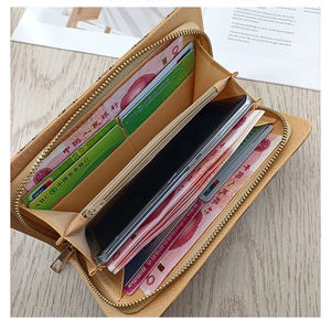 Cartera Elegante y Delgada para Mujer, Tarjetero, Monedero Minimalista para <span class=keywords><strong>Hombre</strong></span>, Cartera Delgada con Cierre para Chicas y Damas - Product Image 3