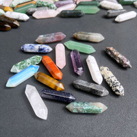 Vente en gros de pierres de guérison en quartz naturel, mini pointes de cristal à double terminaison