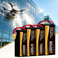 Batterie semi-solide 67000mAh 72000mAh 80000mAh 6S 8S 12S 14S LiPo Pouch 350Wh/kg pour drones agricoles et de livraison