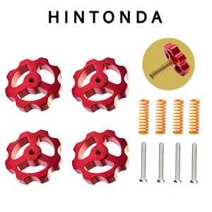 Écrou de nivellement de lit d'imprimante 3D CR10Ender3, M4, en alliage d'aluminium rouge, Kit entièrement en métal pour accessoires d'imprimante 3D CR10 Ender - Product Image 2