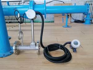 RS485 4-20mA Modbus Pengukur Aliran Vortex Gas Alam Uap Baja Tahan Karat Akurasi +/-1% Konektivitas Flens/ulir Kualitas Baik - Product Image 5