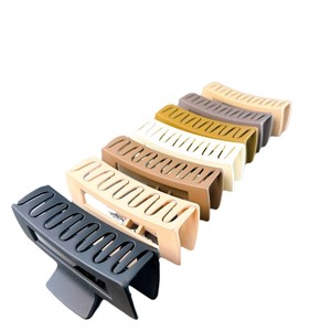 Yilibei Top Selling 11cm High-grade Solid Color Frosted square Hair Claw Best-selling Women's Hair Accessories Claws