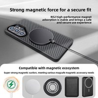 Étui de téléphone en fibre d'aramide et de carbone TPU surmoulé et gaufré de luxe pour S26+ S26Ultra, antichoc, magnétique, léger, 25g