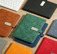 Coffret Cadeau Carnet A5 en PU Rigide avec 100 Feuilles Blanches, Boucle Métallique, Stylo Bille Personnalisable, Coffret Cadeau d'Affaires, Kit de Papeterie