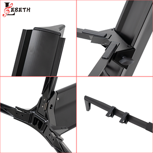 Soporte de Teclado Doble Lebeth KS-<span class=keywords><strong>P</strong></span> de Alta Calidad con Diseño Araña de 2 Niveles, Soporte de Piano Portátil de Aleación de Aluminio - Product Image 2