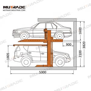 2 lantai 2.3 ton lift parkir mobil Kendaraan garasi rumah - Product Image 4