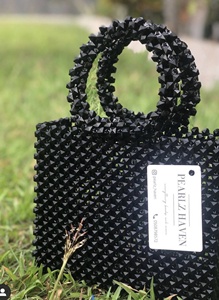 2023 Hot Sale Wholesale Acrylic Faceted <strong>Black</strong> <strong>Beads</strong> 8mm 10mm For DIY Bracelet Bags Making - Product Image 6