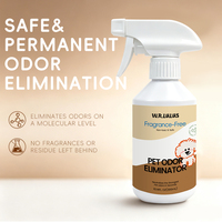 Spray Éliminateur d'Odeurs pour Animaux de Compagnie, Sans Parfum, Écologique, Non Toxique, Type Décomposition, pour Chiens et Chats, Désodorisant Naturel, Élimination Rapide des Odeurs
