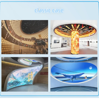 Module LED flexible d'intérieur, panneau souple incurvé P1.25 P1.56 P1.875 P2.5, affichage numérique couleur pour mur vidéo créatif