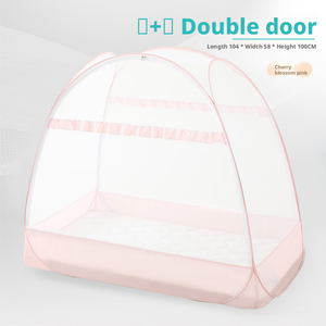 Cuna para Bebé Estilo Yurta Mongola, Antiestática, 400 Hilos, Mosquitera, 130*70cm, Uso en Verano, Sin Instalación - Product Image 1