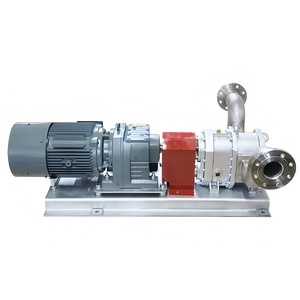 Bomba de Lóbulos Rotatorios de Acero Inoxidable Sanitario de Grado Alimenticio OEM con Reductor de Engranajes Mecánico Bajo, Fabricada en Acero Inoxidable de Grado Alimenticio para un Manejo Seguro - Product Image 2