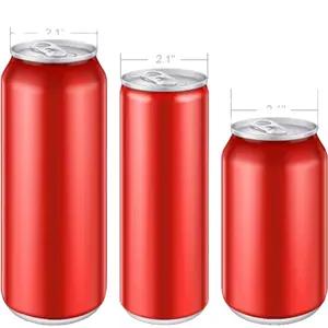 Dapat didaur ulang menyesuaikan minuman bir cetak aluminium dapat kemasan kaleng bulat untuk minuman lembut soda kaleng