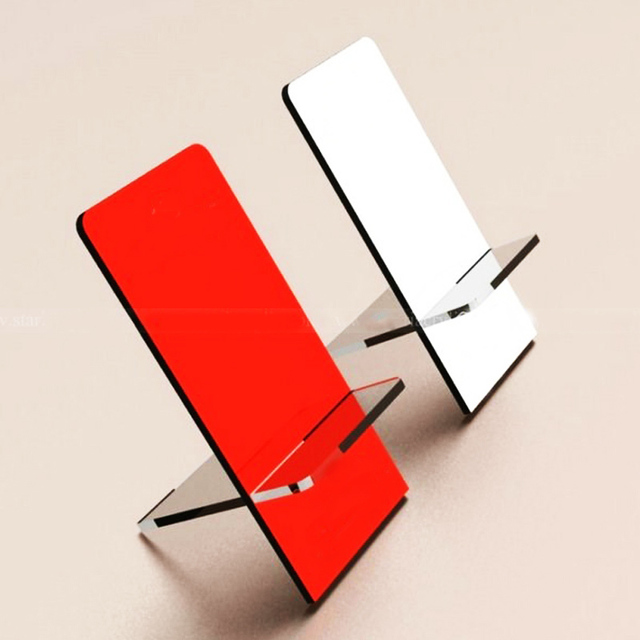 Detachable Acrylic Mobile Phone Display Stands, Acrylic Smartphone Holder, Colored Lucite Cell Phone Displays