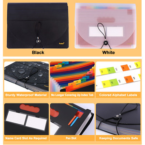 Organizador de Archivos Tipo Acordeón de Alta Calidad, Tamaño A4, 13/25 Bolsillos, Diseño Resistente, Carpeta Expandible de Plástico para Recibos, Facturas y Impuestos - Product Image 6