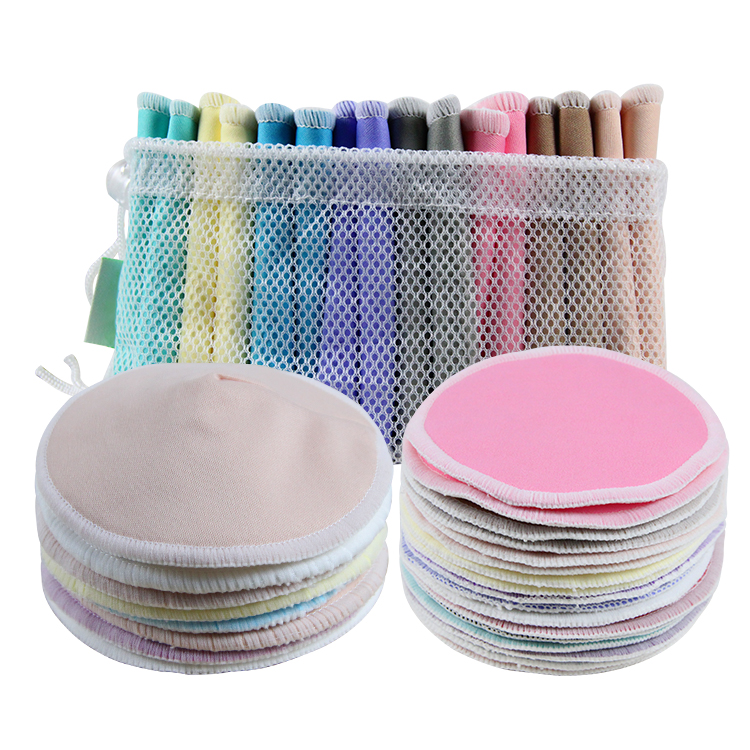 Моющиеся бамбуковые подушечки для кормления органических контуров, многоразовые подушечки для груди