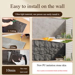 Bán buôn tự dính 3D gạch hình nền đá <span class=keywords><strong>Flexi</strong></span> sản phẩm cho phòng ngủ nhà bếp khách sạn & Ngoài trời Ốp Chức năng chống thấm nước - Product Image 4