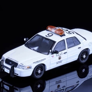 Modèle de <span class=keywords><strong>voiture</strong></span> de <span class=keywords><strong>patrouille</strong></span> de la <span class=keywords><strong>police</strong></span> de Victoria en alliage d'aluminium à l'échelle 1:64, modèle en métal personnalisé, décoration de la maison - Product Image 5