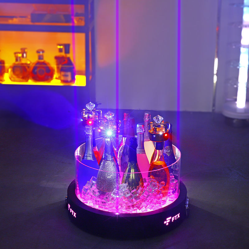 LED สีชมพู + เลเซอร์สีชมพู