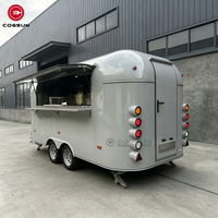 Camion de Kebab Entièrement Équipé Cogsun, Taille Personnalisée pour l'Europe, Chariot de Vente Ambulant pour Bubble Tea, Café, Hot-Dogs, Remorque Alimentaire