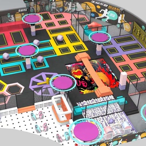 Parque de Diversiones Infantil Interior Moderno con Trampolín Grande, Equipo de Entretenimiento para Adolescentes - Product Image 2