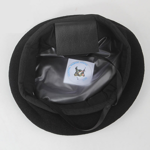 All'ingrosso colore verde blu Navy Custom logo Cap in lana verde traspirante cappello francese berretto per gli uomini - Product Image 3