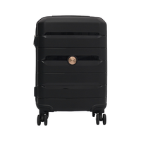 Set Koper Perjalanan PP 3 Buah Baru dari Pabrik, Roda 4*360 Derajat, Trolley Aluminium, untuk Unisex
