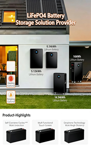แบตเตอรี่เก็บพลังงานภายในบ้าน 51.2V 100Ah 200Ah แบตเตอรี่ 10kWh แบบติดผนังสำหรับเก็บพลังงานภายในบ้าน - Product Image 6
