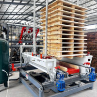 Machine de clouage de palettes entièrement automatique à grande vitesse pour blocs de bois EUR EPAL, hydraulique, pour la fabrication de palettes à charnières