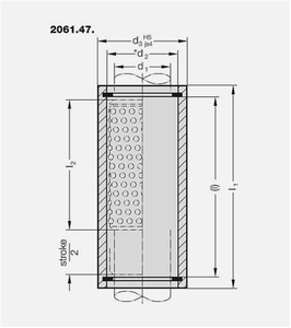 Bague de guidage à billes de précision avec limitation de course pour piliers de guidage et matrices - Product Image 2