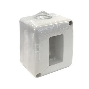 Scatola di derivazione a 1 modulo, installazione semplice, ideale per connessioni elettriche e distribuzione di energia in - Product Image 1