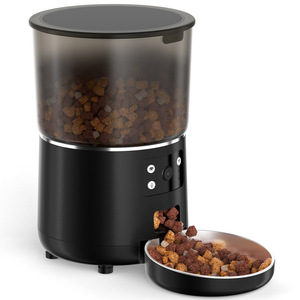 Comedero automático para mascotas con wifi y control por voz para gatos y perros, diseño desmontable, forma redonda, enchufe estadounidense, 1450g - Product Image 4