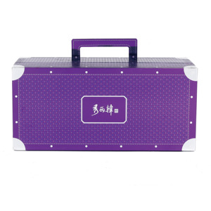 Good Quality suitcase packaging box wholesale cardboard suitcase square flower gift box for bouquets with foam