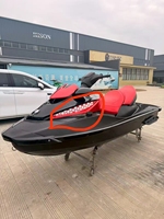 Jet ski à grande vitesse 4 temps en fibre de verre, scooter aquatique, moteur 1600cc, 80-100 km/h, 3 places, dernier modèle, bateau karting, divertissement, surf