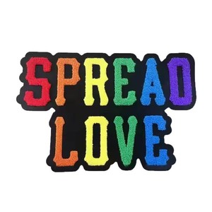 Custom Manufacturer Heat Transfer Glitter Felt Patch Bulk Order Chenille Patch - Product Image 2