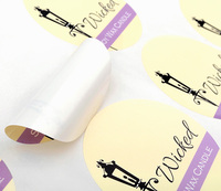 Impression d'étiquettes autocollantes imperméables personnalisées avec logo pour usage cosmétique