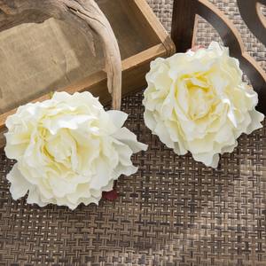 Simulation de tête de fleur de pivoine en soie, fleur artificielle, matériel pour couronne faite à la main, accessoire de décoration pour coiffure, 1 pièce - Product Image 4