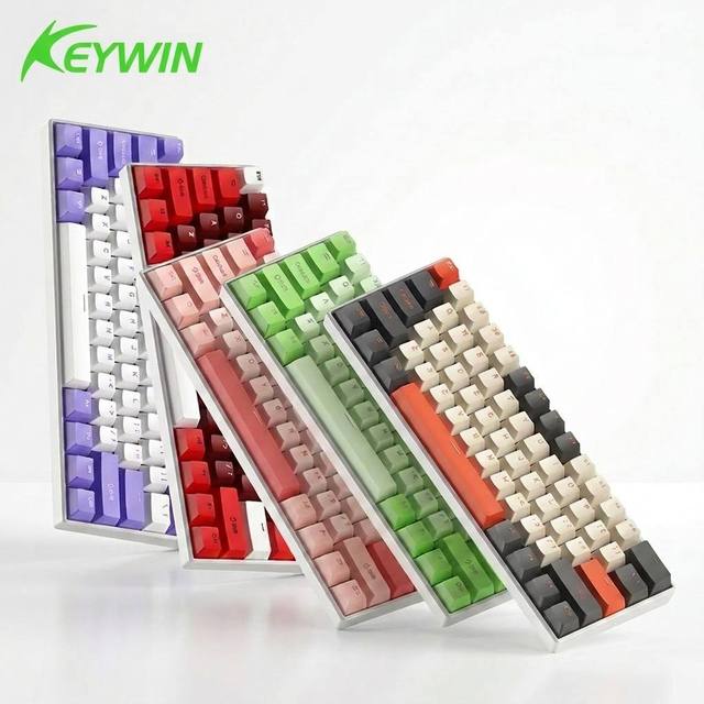 ZK61 - Tri-mode Gaming Mechanical Keyboard with 60% Layout and RGB Lighting - Suitable for Both Gaming and Office Use