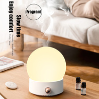 Hxtc88 diffuseur d'arôme d'huile essentielle Usb parfum parfum atomiseur d'air Portable petit petit bureau rond lune forme lampe humidificateur