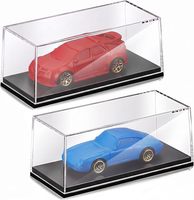 Boîte de présentation en acrylique transparente, anti-poussière, avec fermeture magnétique, forme carrée, service personnalisé disponible, directement de l'usine, pour les amateurs.