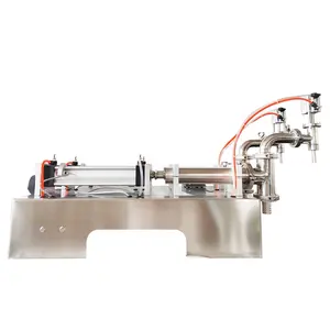 Machine de remplissage pneumatique de jus de liquide à Double tête de table semi-automatique Machine en plastique d'huile essentielle de 20 à 35 bouteilles/min
