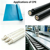 Poudre de polyéthylène chloré CPE 135A, additif chimique, matière première pour feuilles de sol en PVC – Approvisionnement direct usine