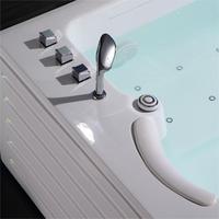 Sofisticada Bañera de Hidromasaje Independiente de 1.92m para Interiores, Impresionante Panel Lateral Hueco Luminoso, Bluetooth y Termostato