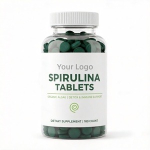 Astrawell <span class=keywords><strong>Spiruline</strong></span> en comprimés en vrac 250mg 300mg 500mg, comprimés de <span class=keywords><strong>spiruline</strong></span> verte 100% pure et naturelle - Product Image 1