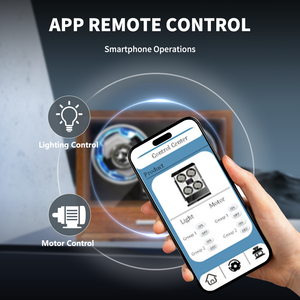 BLUETIDE Key Premium Scatola Carica Orologi Automatica in Legno di Noce a 2 Posti per Conservazione e Carica Orologi - Product Image 3