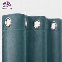 Rideaux occultants de luxe en velours polyester écologique, surface mate texturée, à œillets, plusieurs couleurs, pour maison et villa