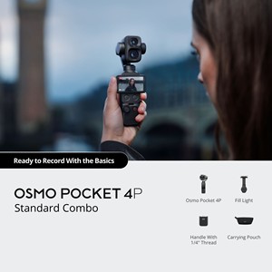 กล้อง Osmo Pocket 4P เลนส์คู่ ขนาด 1 นิ้ว 17-Stop Dynamic Range 60 มม. f1.8 สำหรับ Vlog - Product Image 2