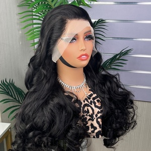 Perruque frontale complète en cheveux humains de haute qualité et pleine densité, boucles souples, SDD Super Double Drawn, densité 300% - Product Image 6